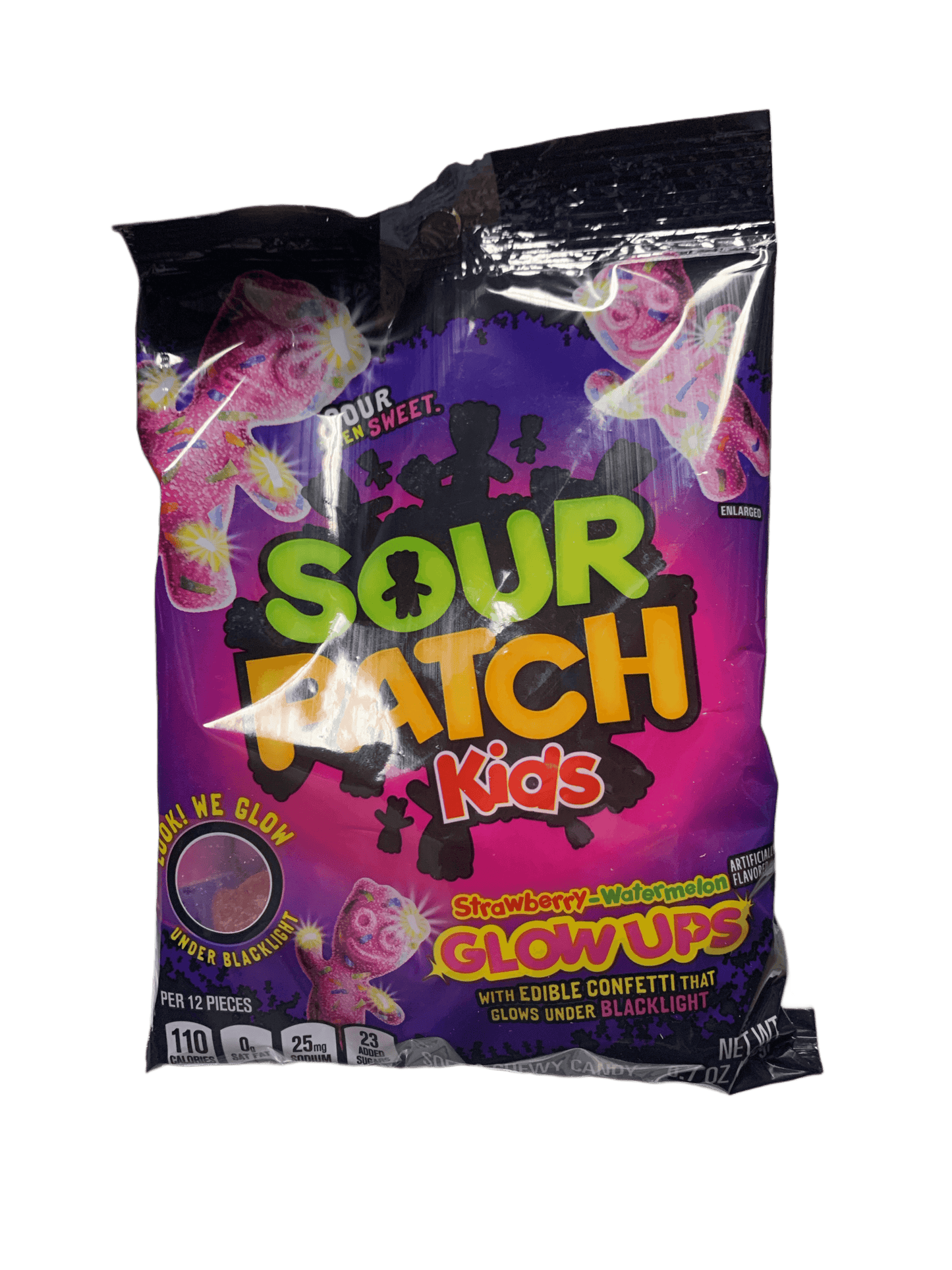 Sour Patch Kids Glow Ups Strawberry Watermelon Flavour 190G - Mexican Edition