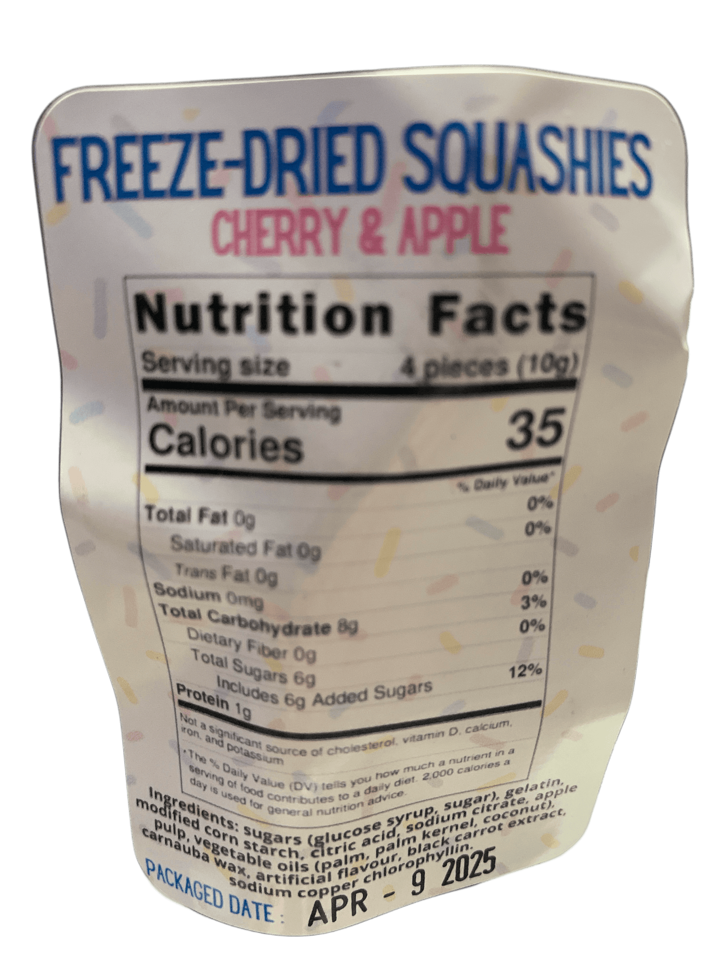 Extreme Snacks Freeze Dried Cherry and Apple Squash 100G - Canadian Edition