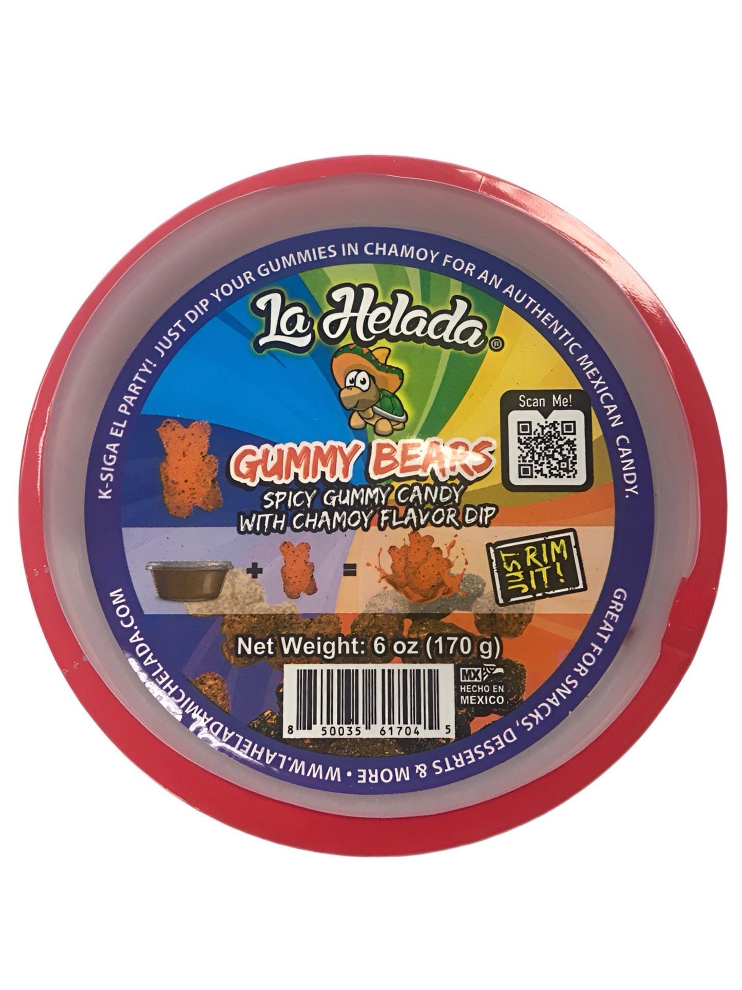 La Helada Spicy Gummy Bears Candy With Chamoy