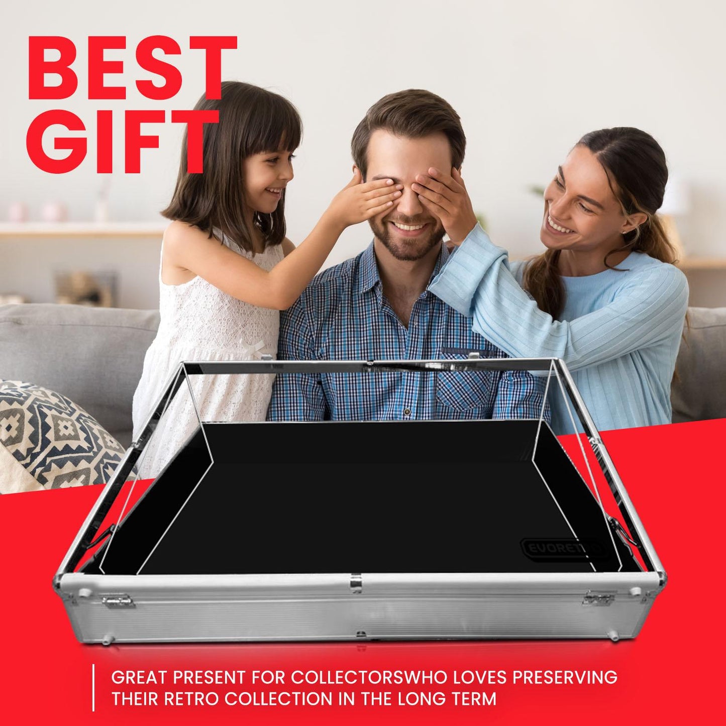 EVORETRO Aluminum Acrylic Clear Top Display Vendor Trade Show showcase