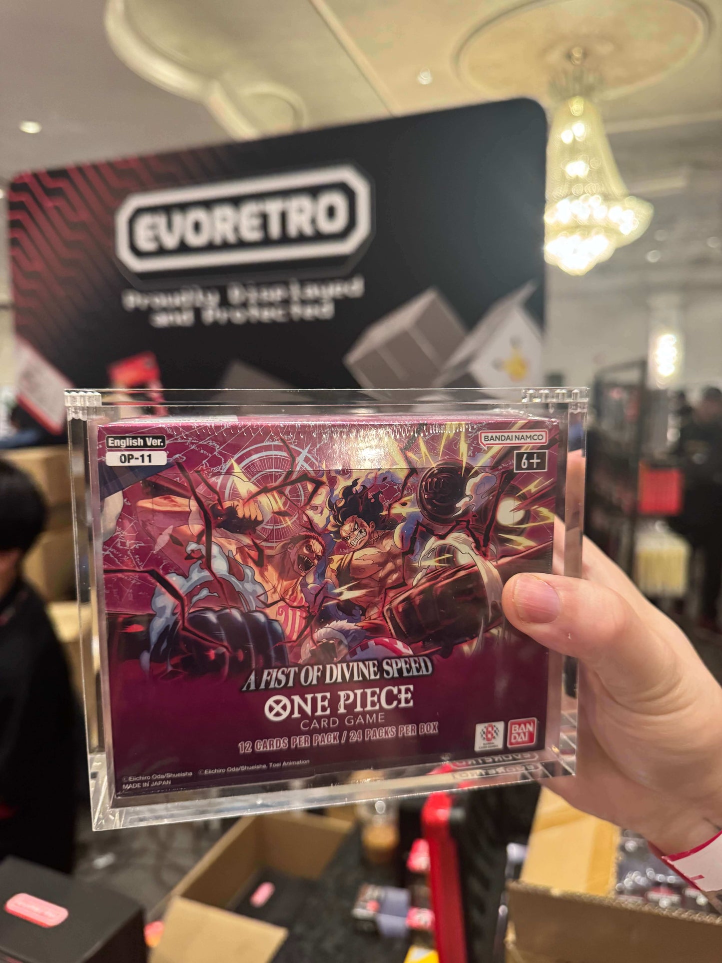 Acrylic Case Display for Bandai One Piece OPP 4-6 TCG Booster Box English Pack of 1