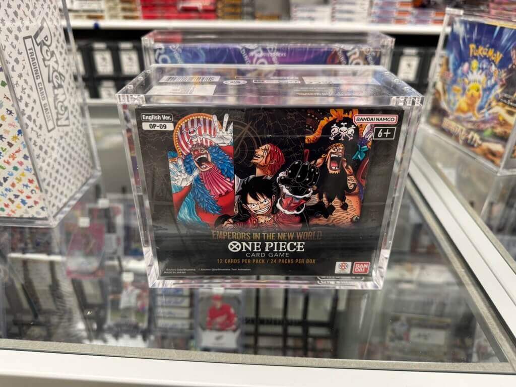Acrylic Case Display for Bandai One Piece OPP 4-6 TCG Booster Box English Pack of 1