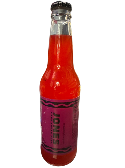 Jones Crayola Limited Edition Strawberry Lime Glass Bottle 355ML - U.S Edition