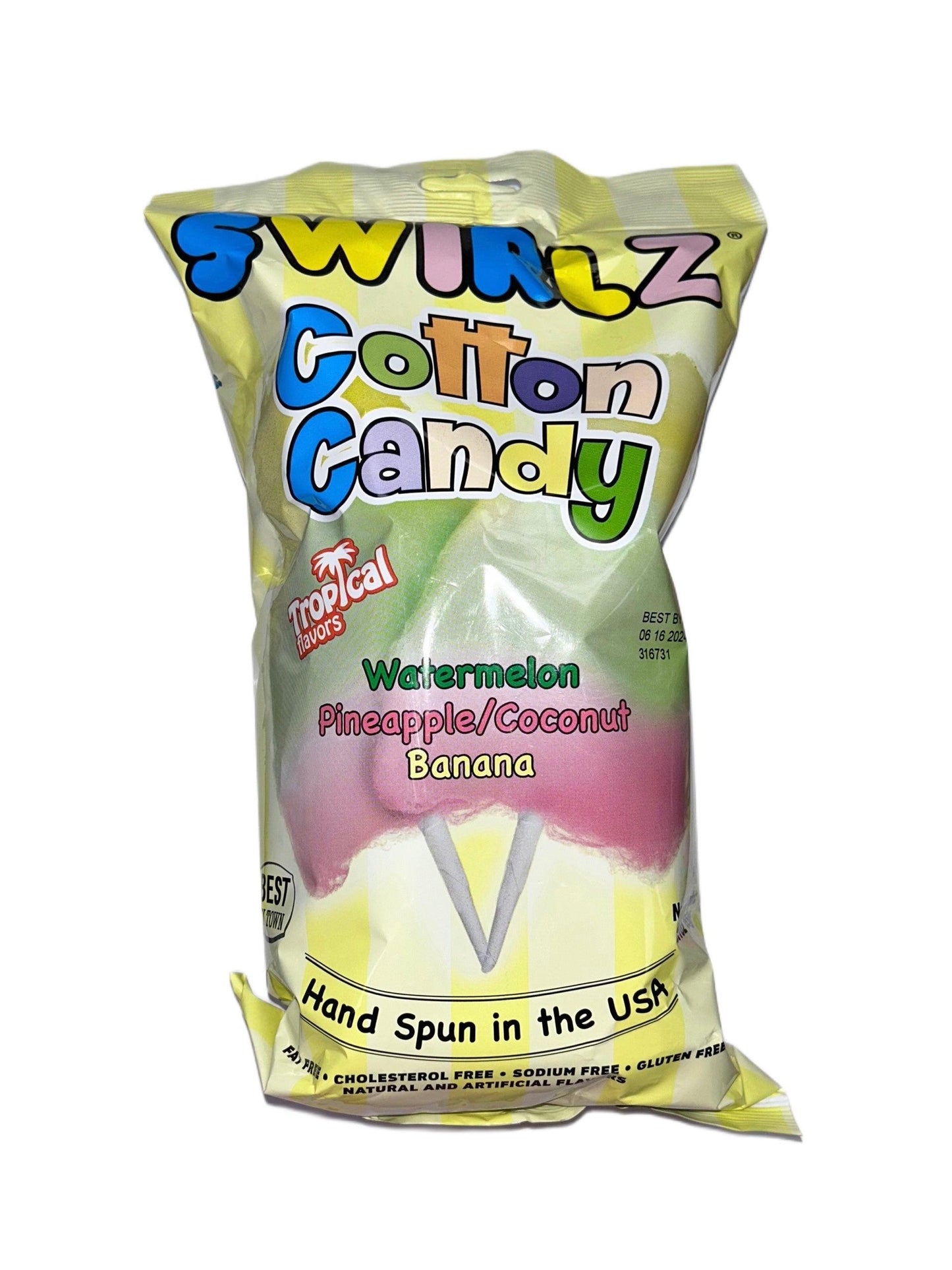 Swirlz Cotton Candy Watermelon Pineapple Coconut Banana