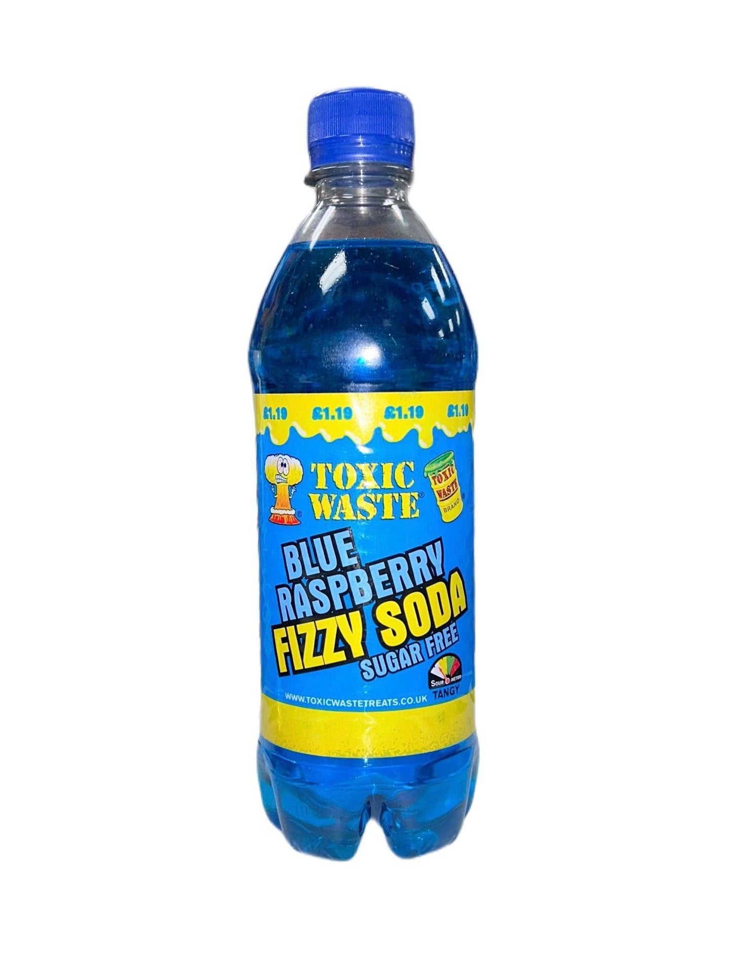 Toxic Waste Blue Raspberry Fizzy Soda Sugar Free