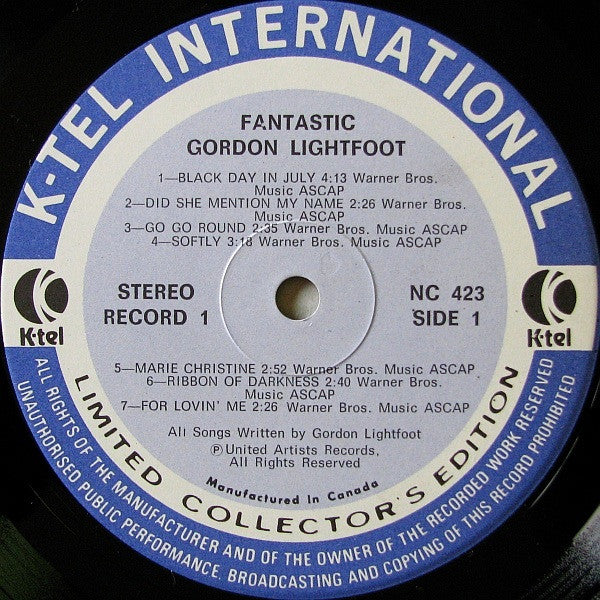 Gordon Lightfoot – Fantastic - 1975 Two-Album Set!