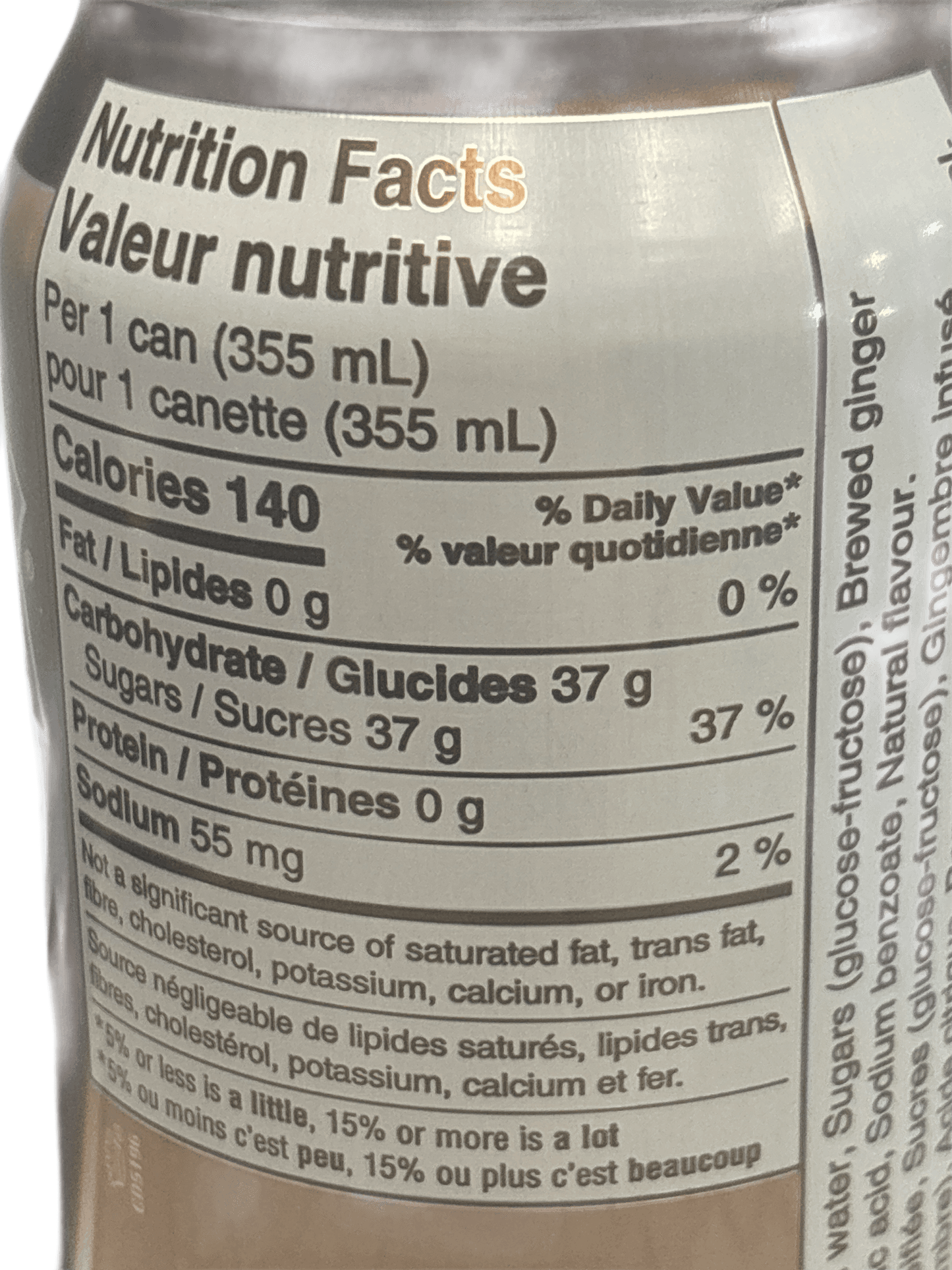 Canada Dry Ginger Beer 355ML - Canada Edition