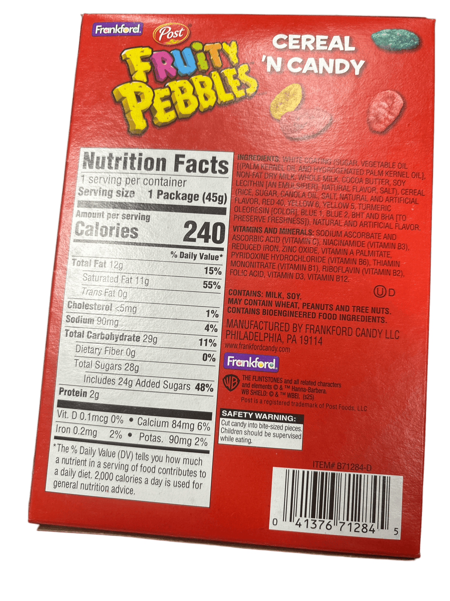 Fruity Pebbles Cereal 'N Candy Easter Bunny