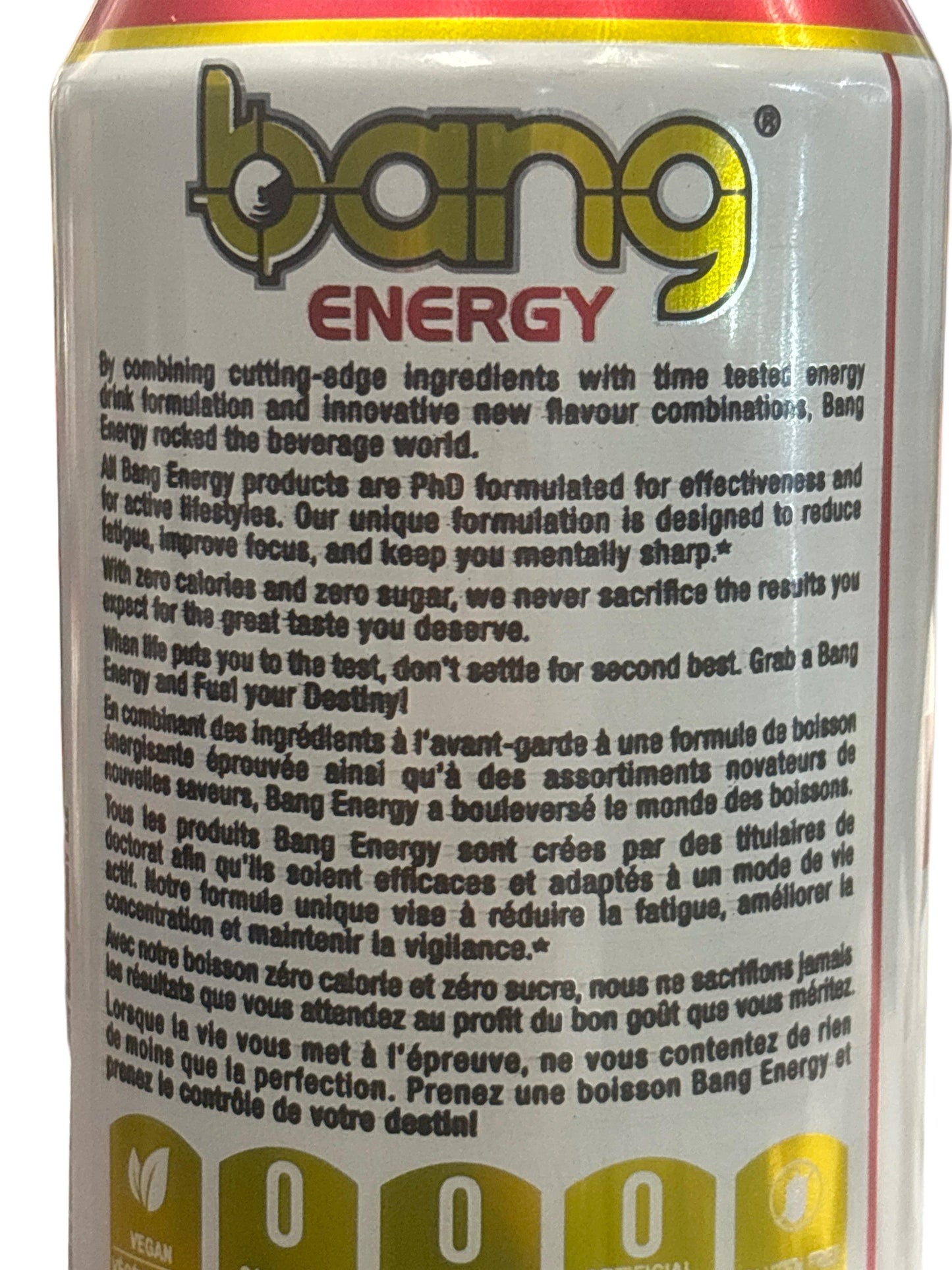 BANG Energy Zero Sugar Black Cherry Drink 473ML - Canada Edition