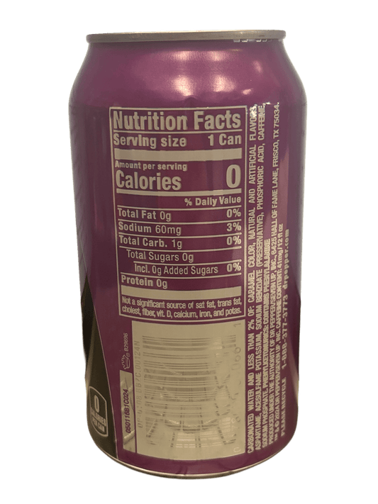 Dr. Pepper Blackberry Zero Sugar Can 355ML - U.S Edition