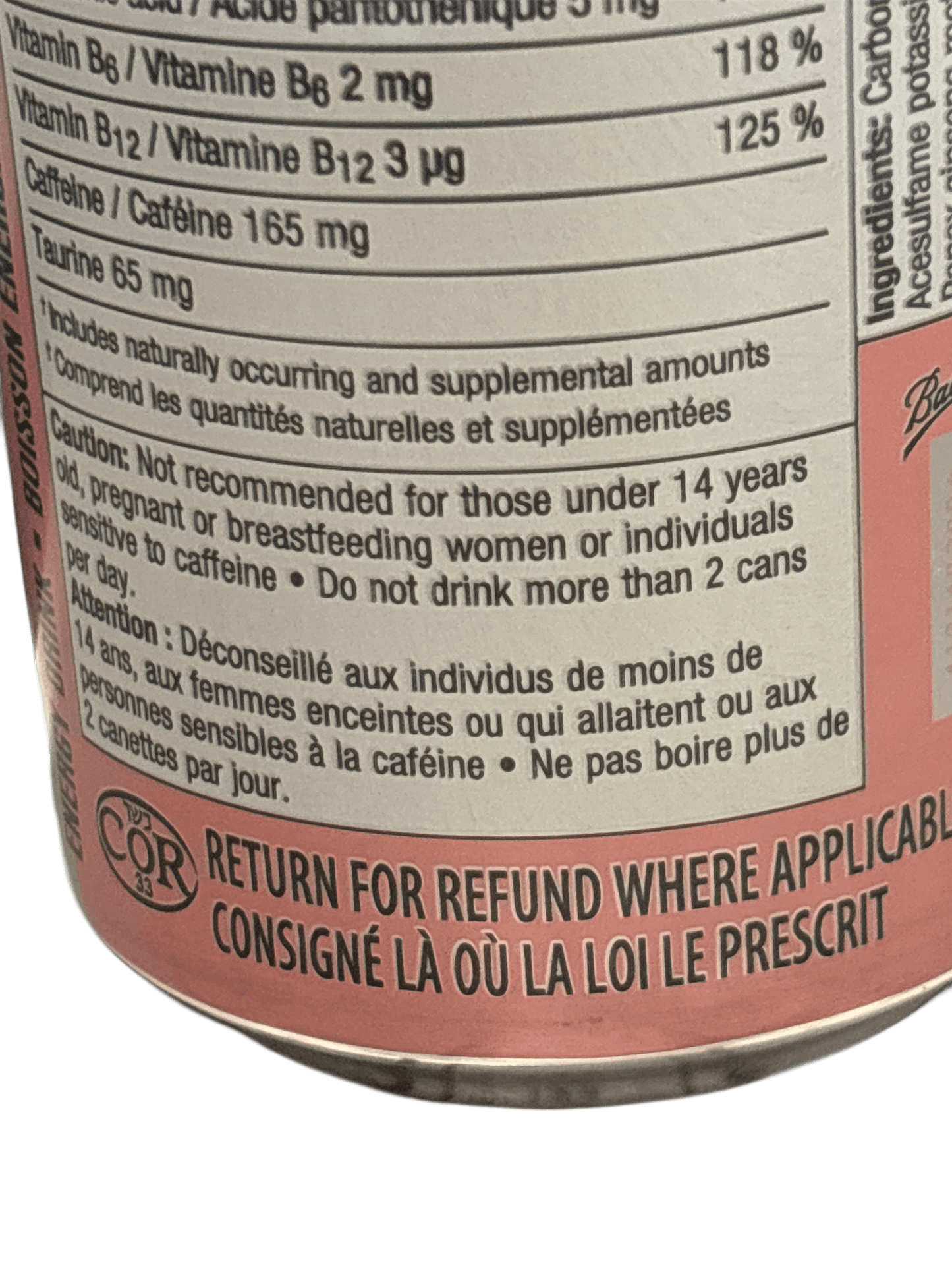 Rockstar Strawberry Lime Zero Sugar Energy Drink 473ML - Canadian Edition