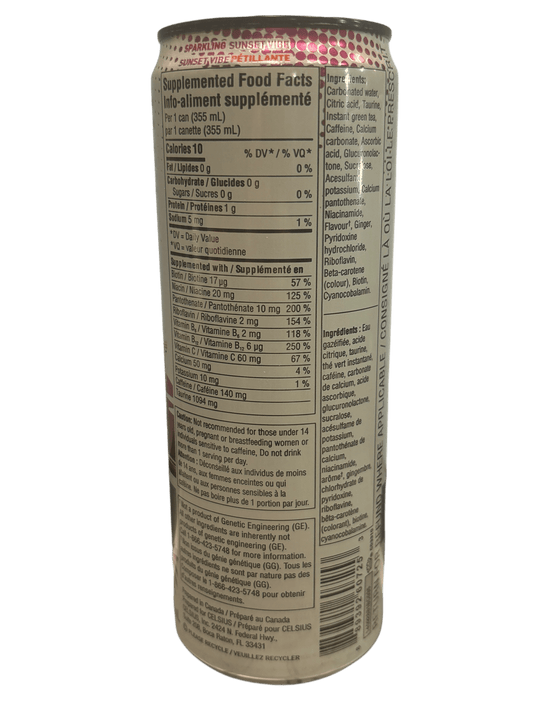 Celsius Sunset Vibe Energy Drink 355ML - Canada Edition
