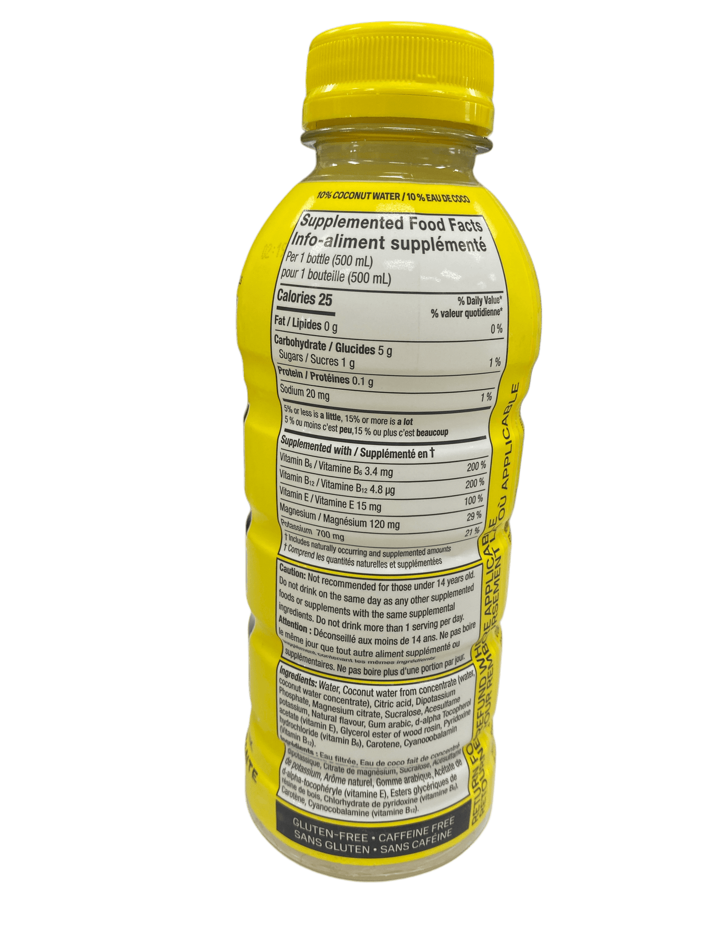 Prime Hydration Lemonade 500ML - Canadian Edition