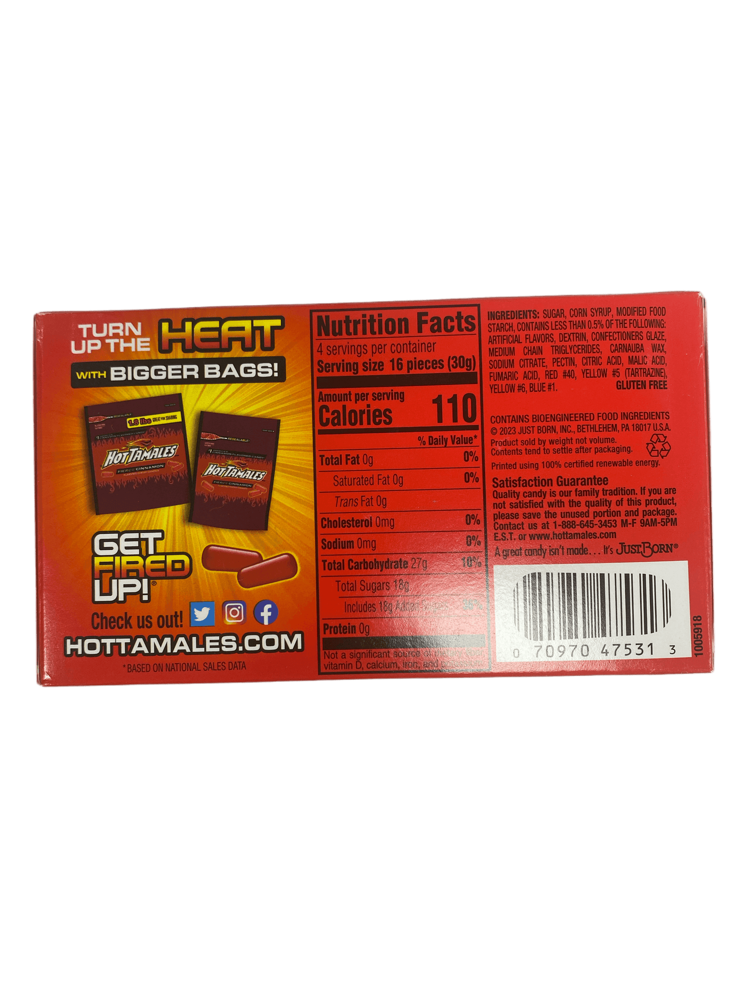 Hot Tamales Fierce Cinnamon Candy 141 g