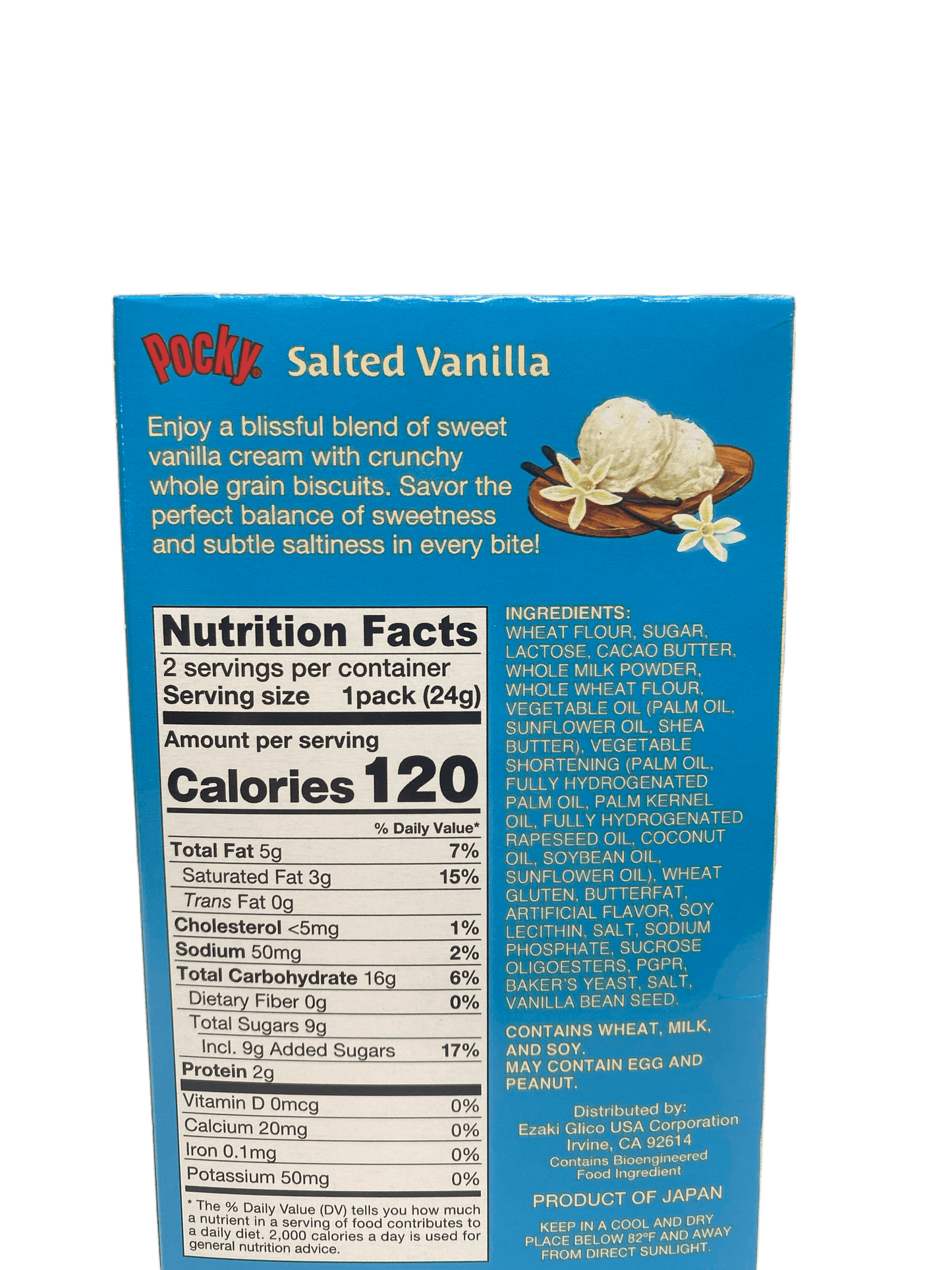 Pocky Salted Vanilla Cream Covered Biscuit Sticks 1.71OZ