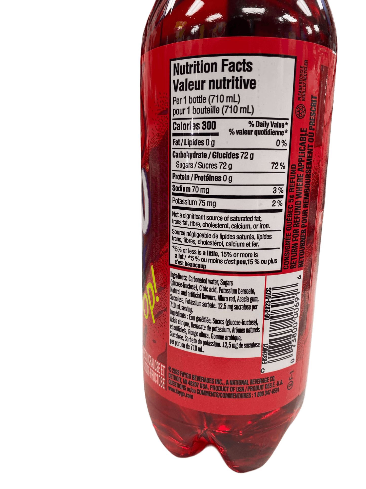 Faygo Redpop Drink 710ML