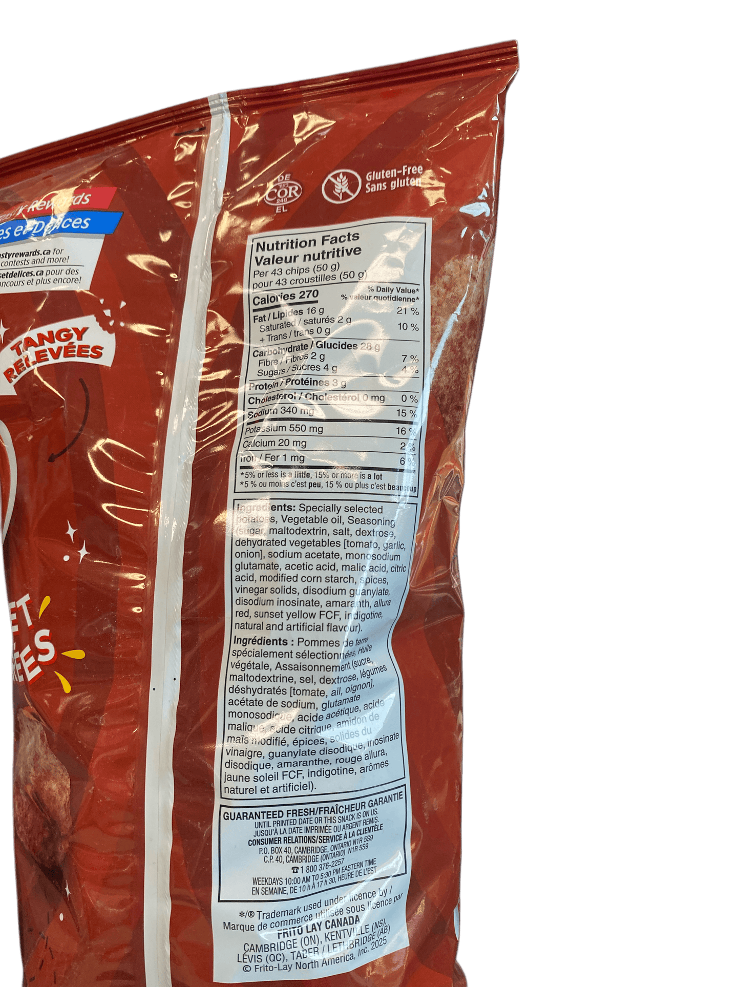 Lays Ketchup Chips - 220G Canada Edition