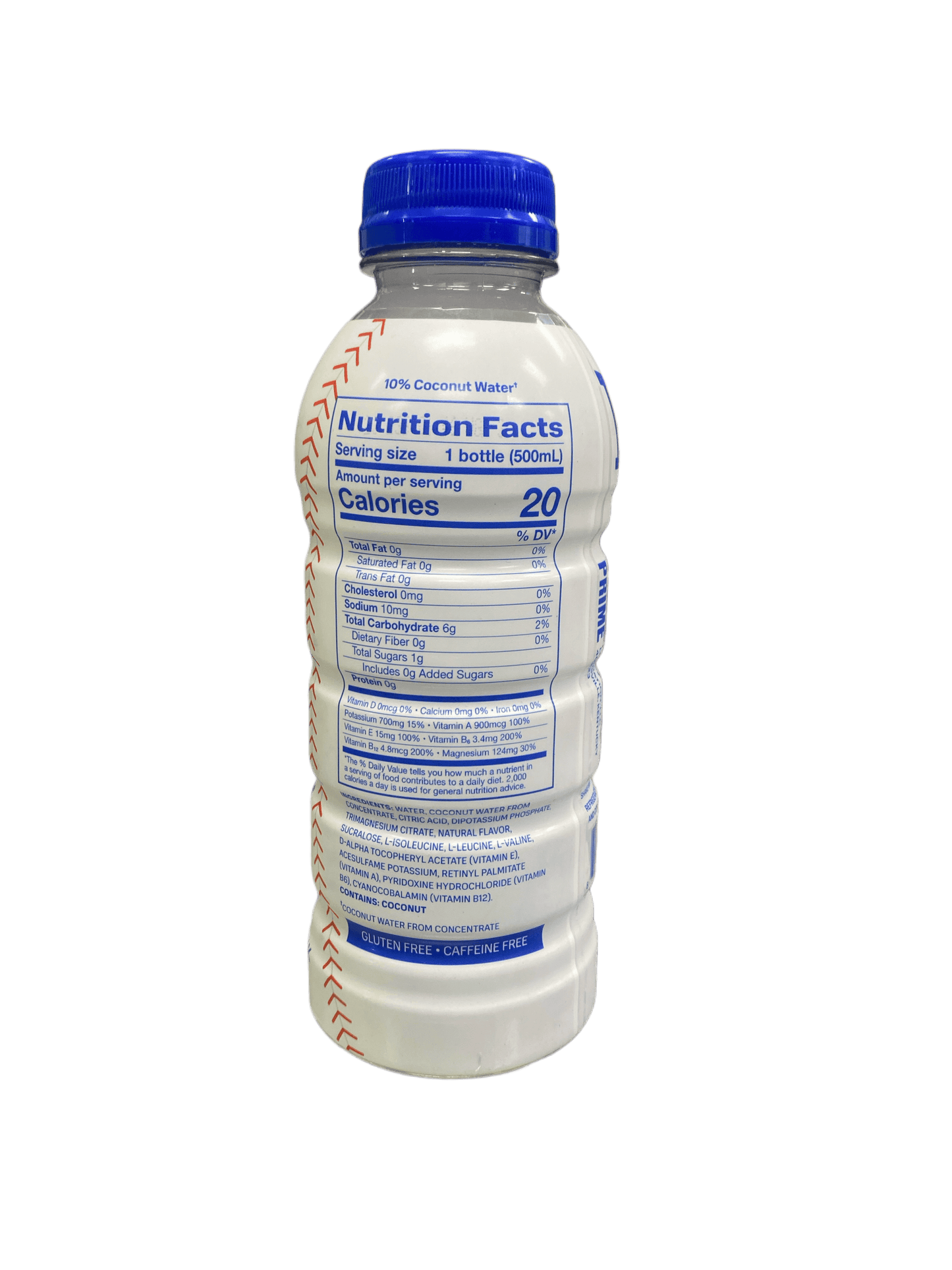 Prime Hydration White Dodgers 2023 Drink Damaged