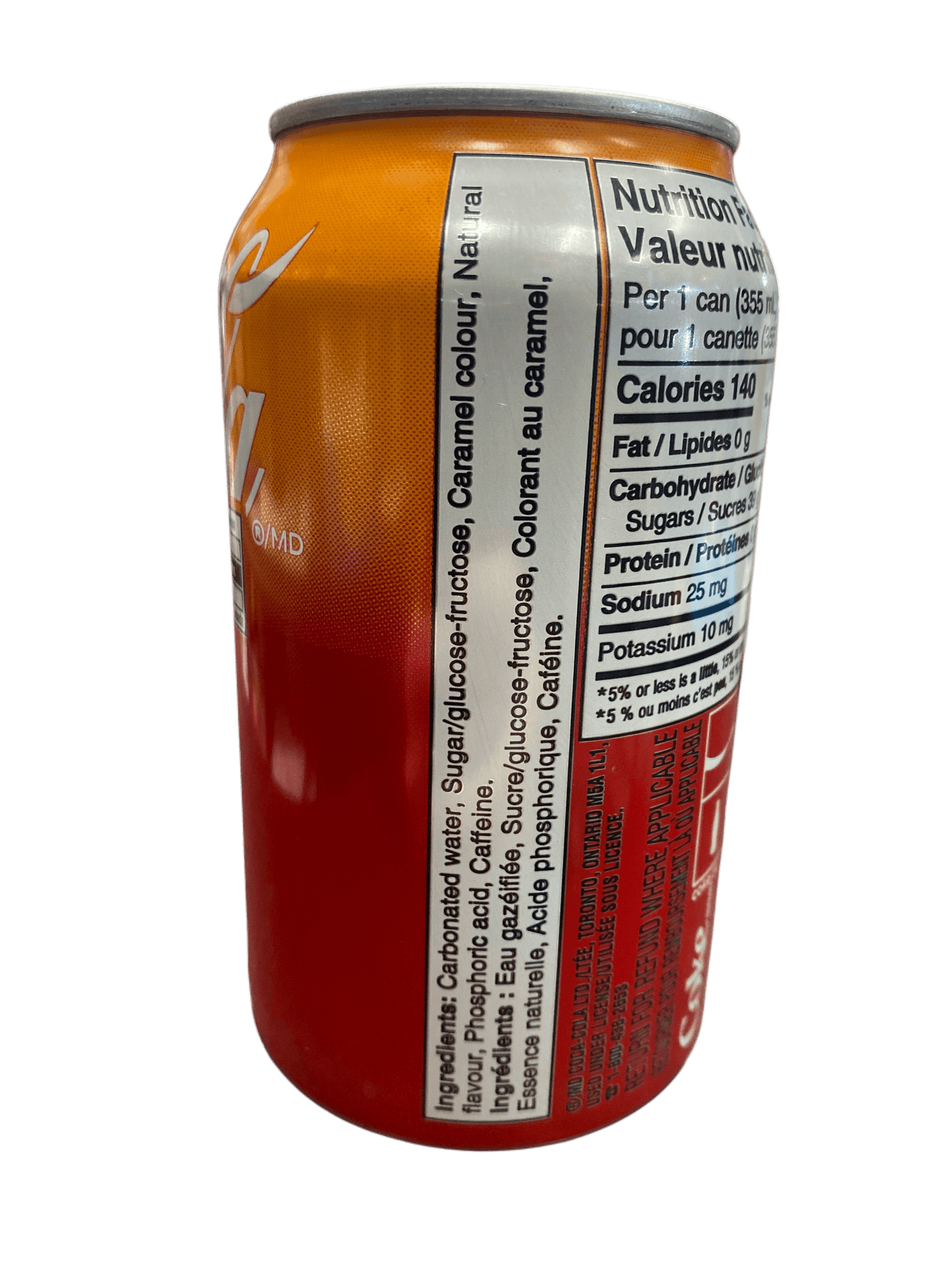 Coca Cola Orange Cream Soda Can 355 ML - Canadian Edition