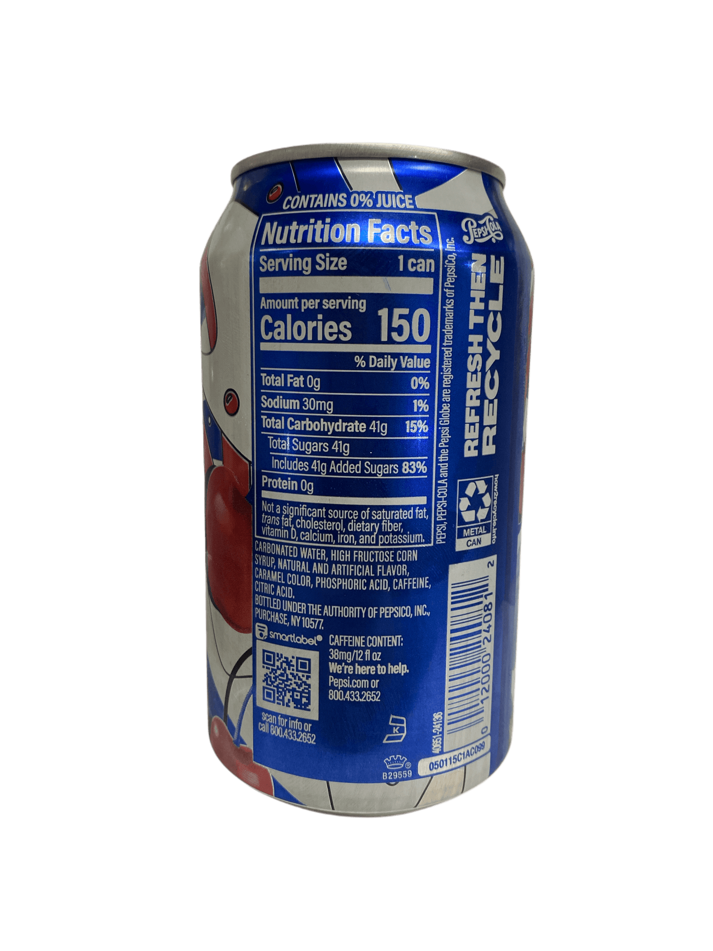 Pepsi Wild Cherry & Cream Soda Can 355ML - New York Edition - U.S Edition