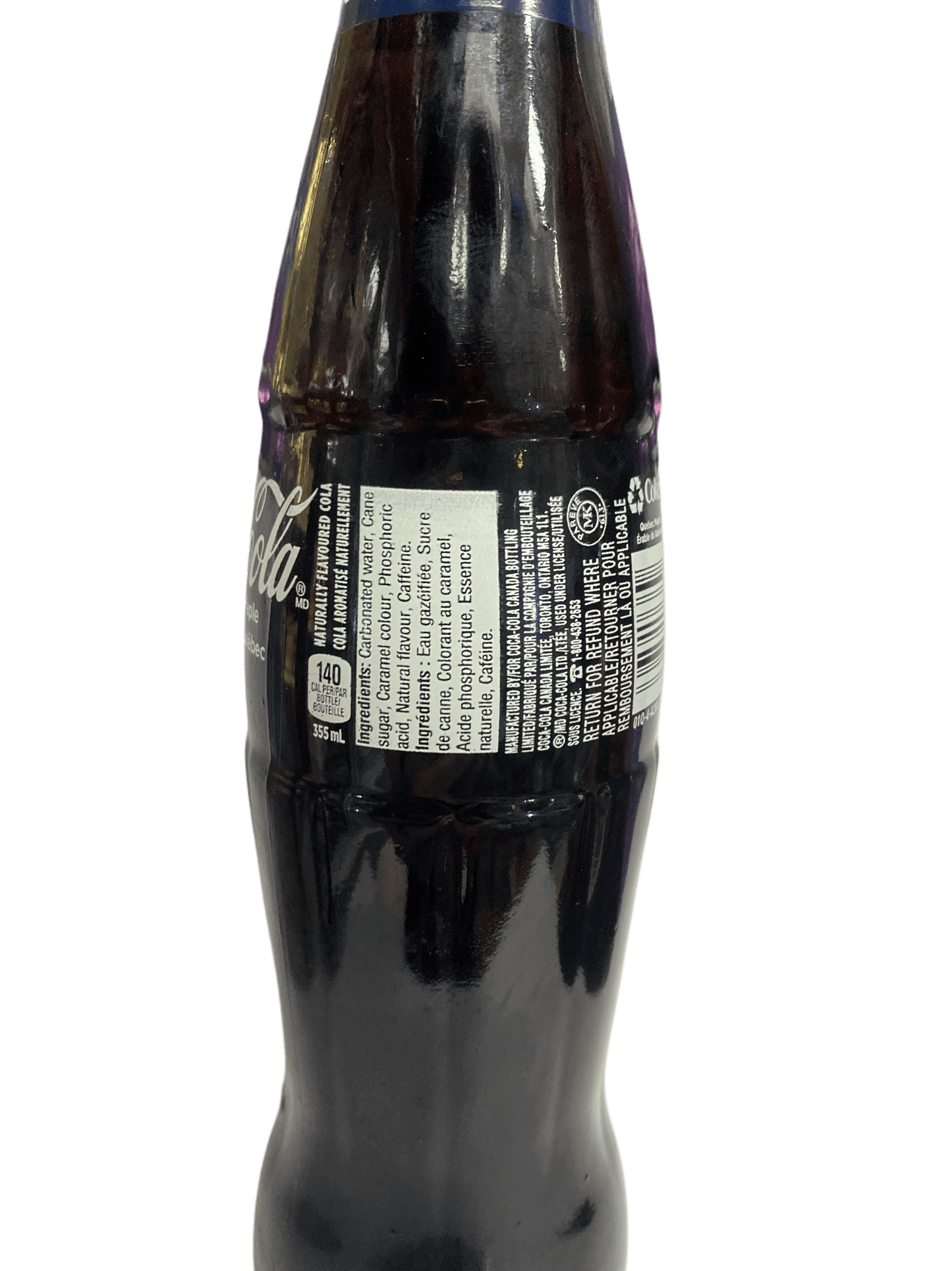 Coca Cola Quebec Maple Glass Bottle 355ML