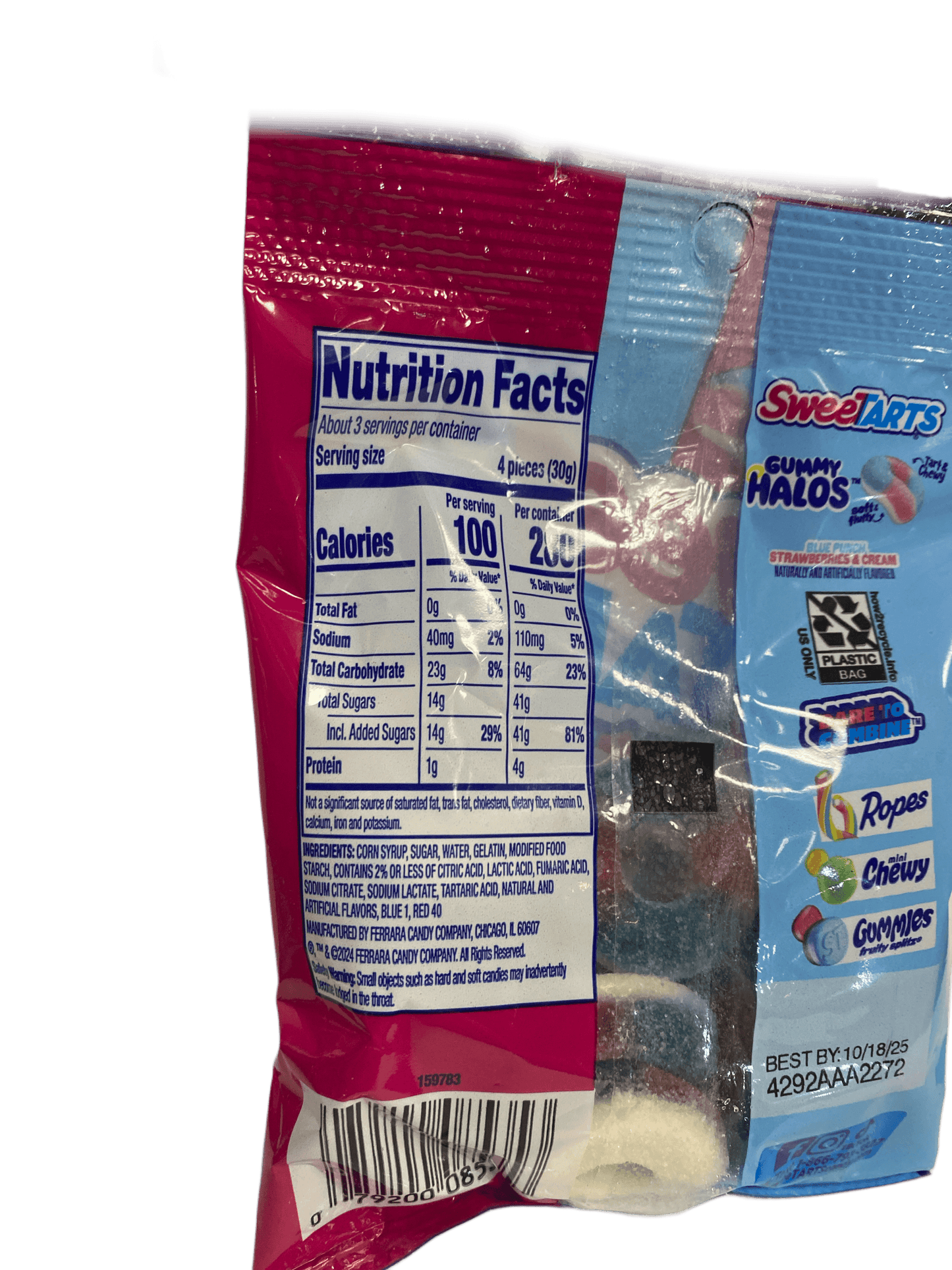 Sweet Tarts Gummy Halos Candy Bag 3OZ