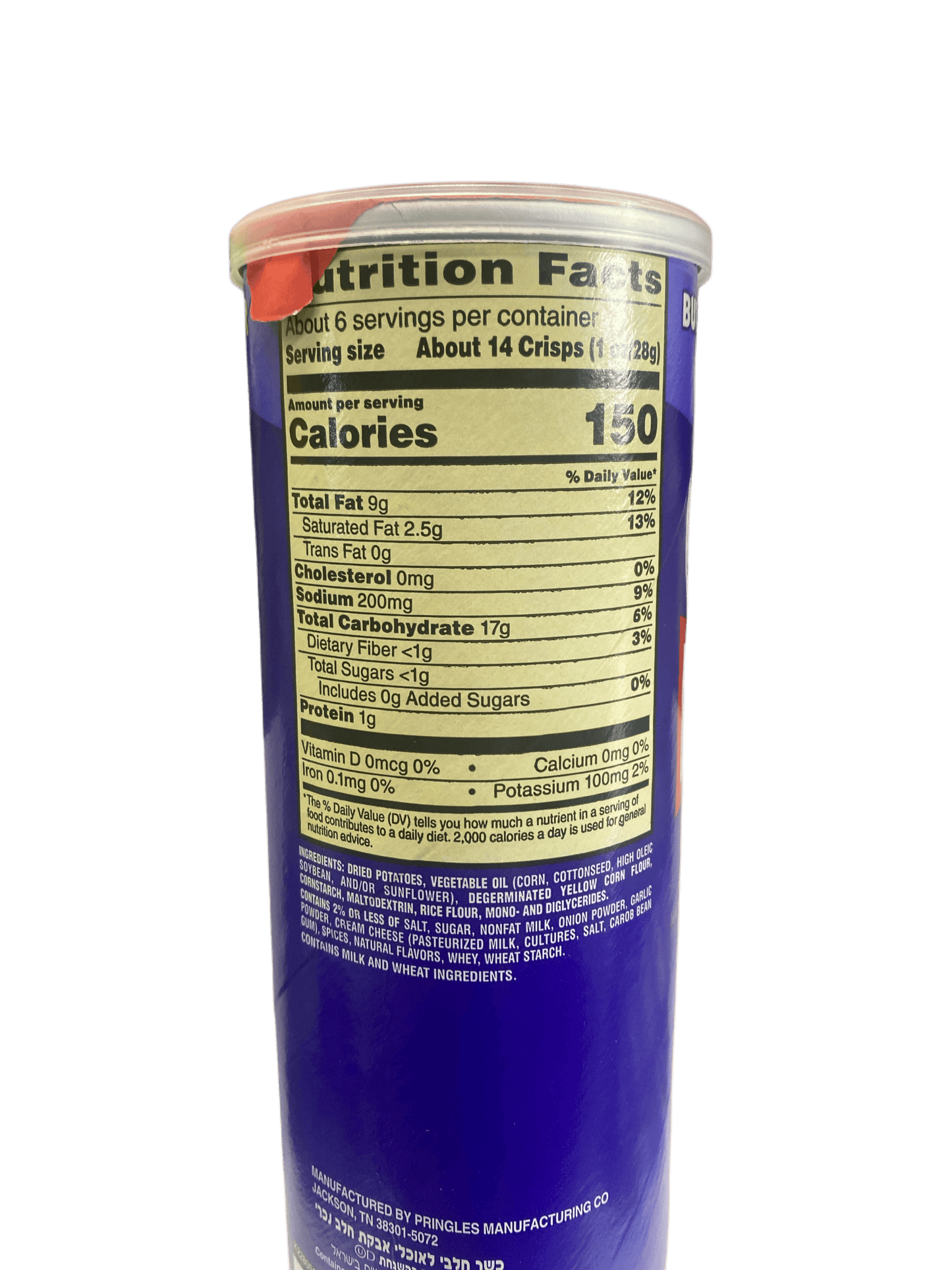 Pringles Everything Bagel Chips 158G - U.S Edition