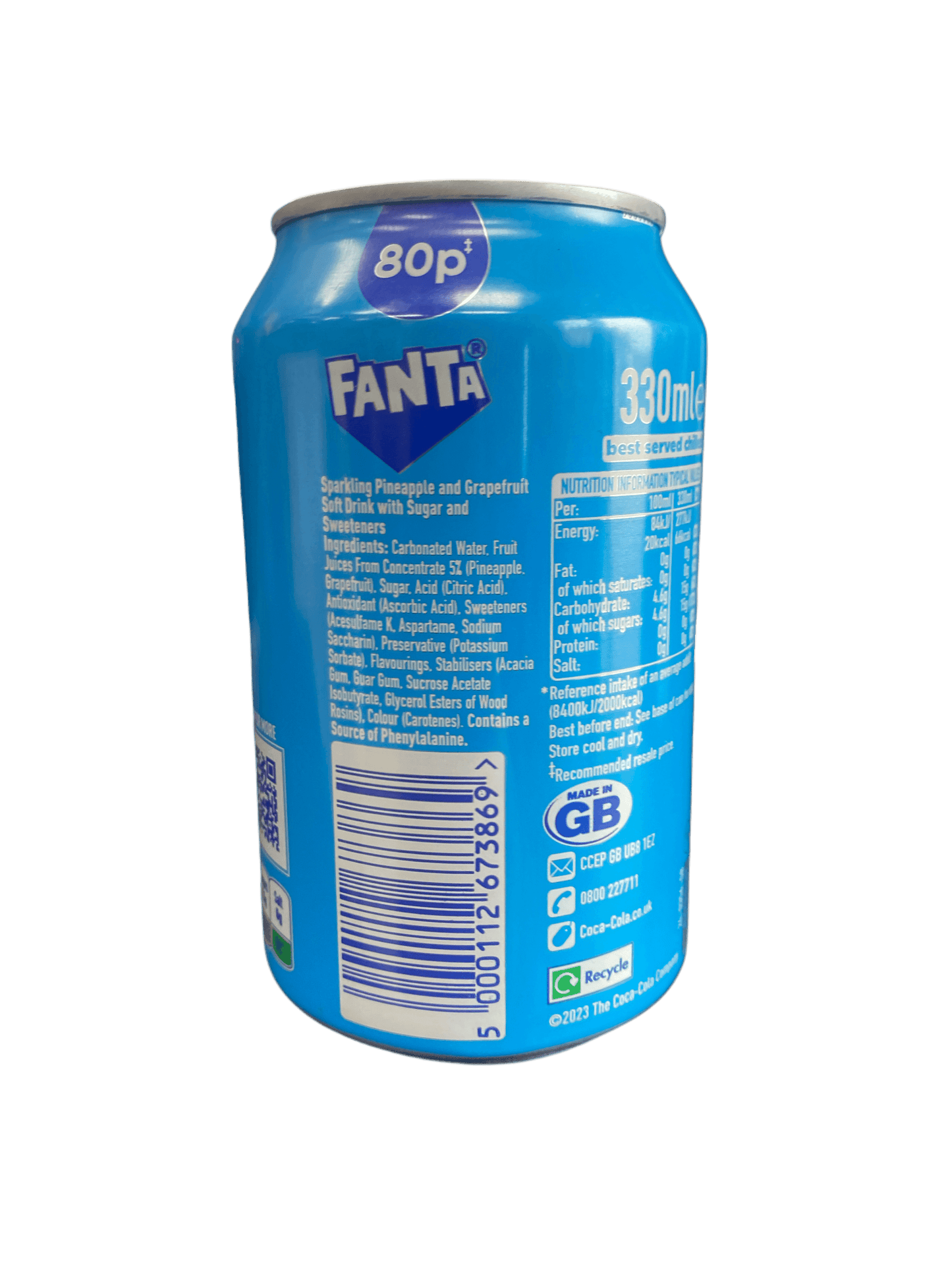 Fanta Pineapple & Grapefruit Can 330ML