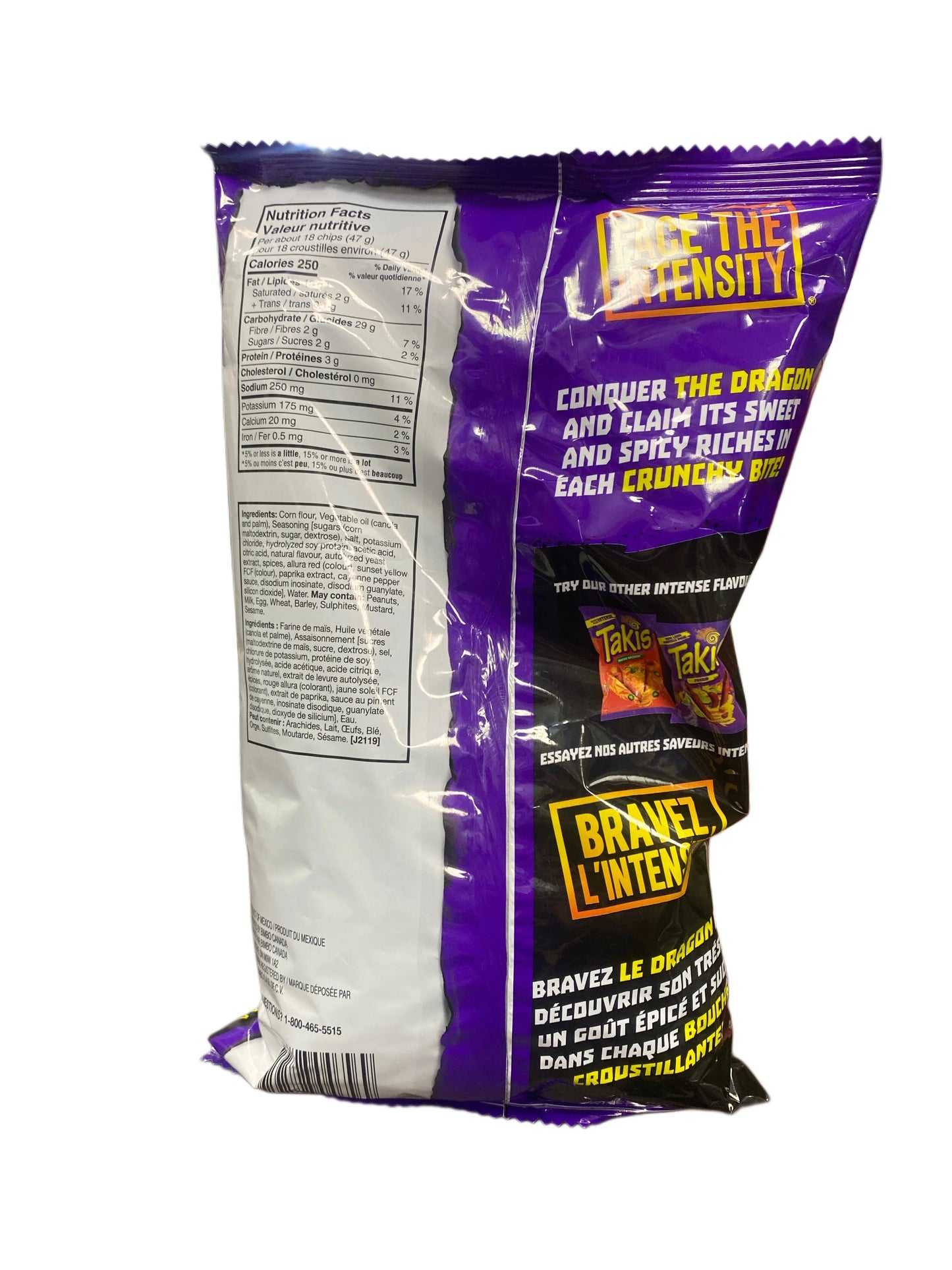 Takis Chili Piquant Du Dragon 280G - Canadian Edition