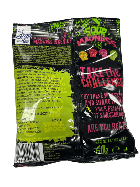 Sour Madness Take The Challenge Candy 60G