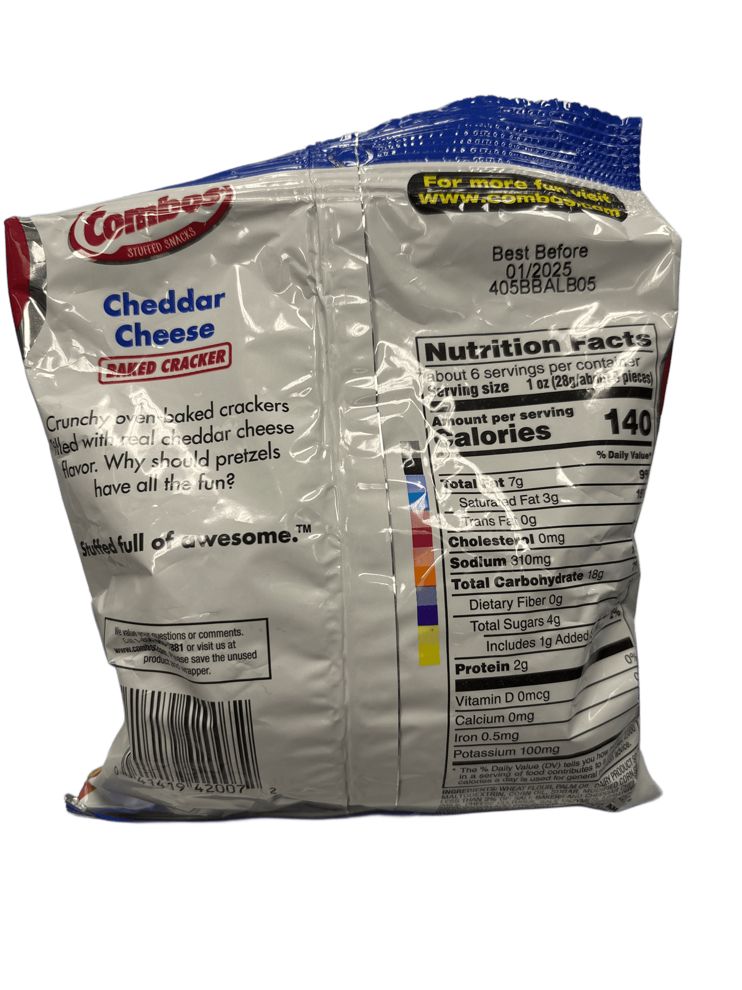 Combos Cheddar Cheese Baked Cracker 6.30OZ