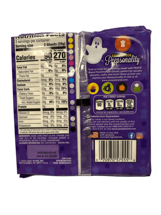 Peeps Marshmallow Halloween Ghosts 3OZ - U.S Edition