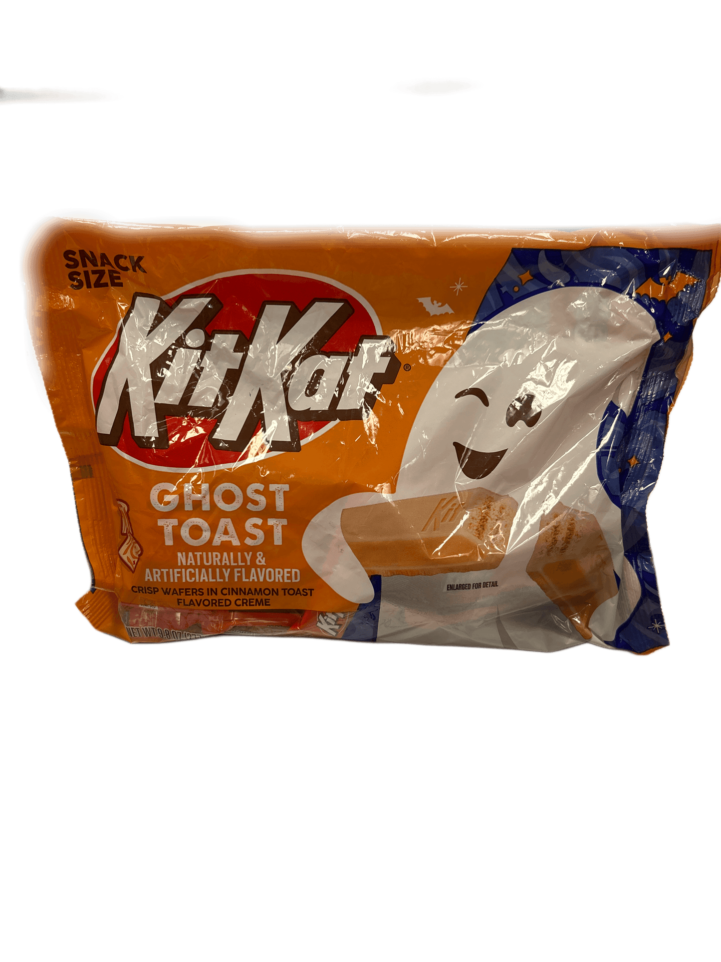 Snack Size Kit Kat Halloween Ghost Toast Bag 9.8OZ