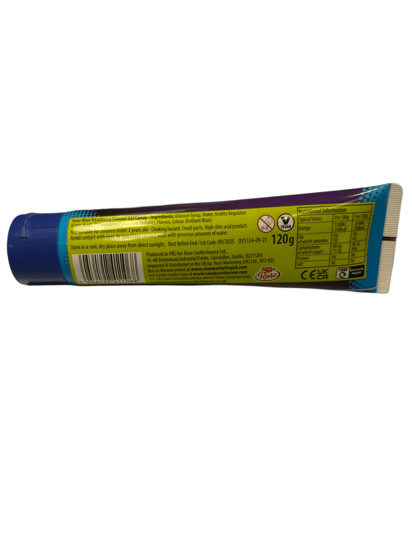 The Candy Castle Mutations Venom Gunk Sour Blue Raspberry 120G