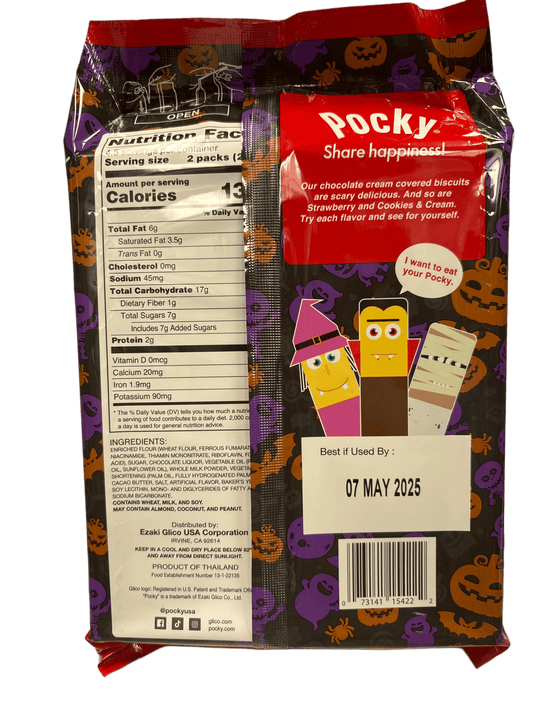 Pocky Halloween Chocolate Cream Covered Biscuits Sticks 4.13OZ