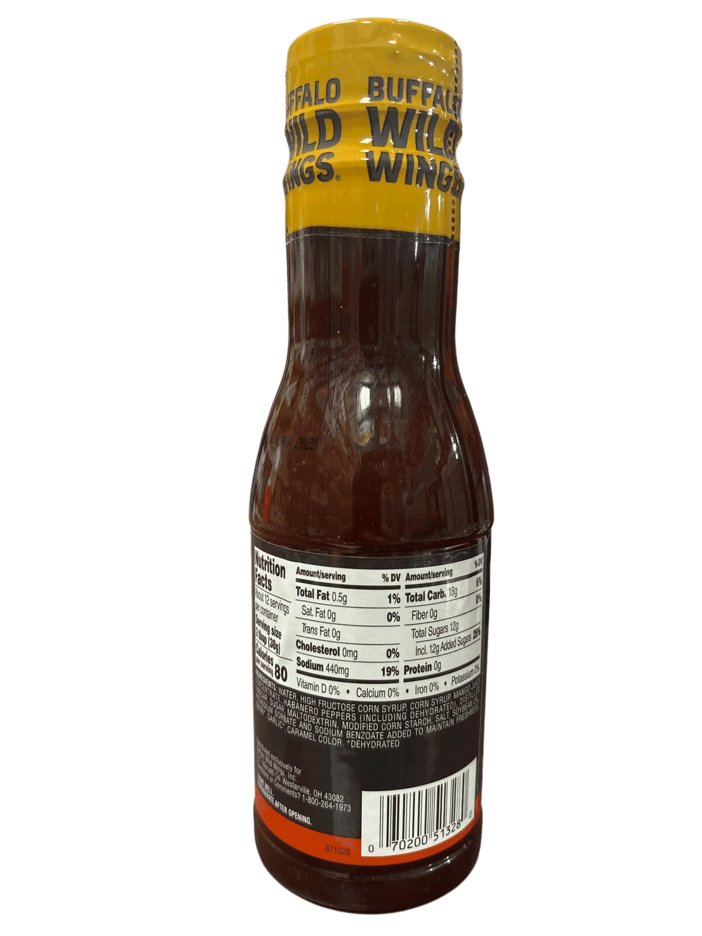 Buffalo Wild Wings Mango Habanero Sauce 12OZ
