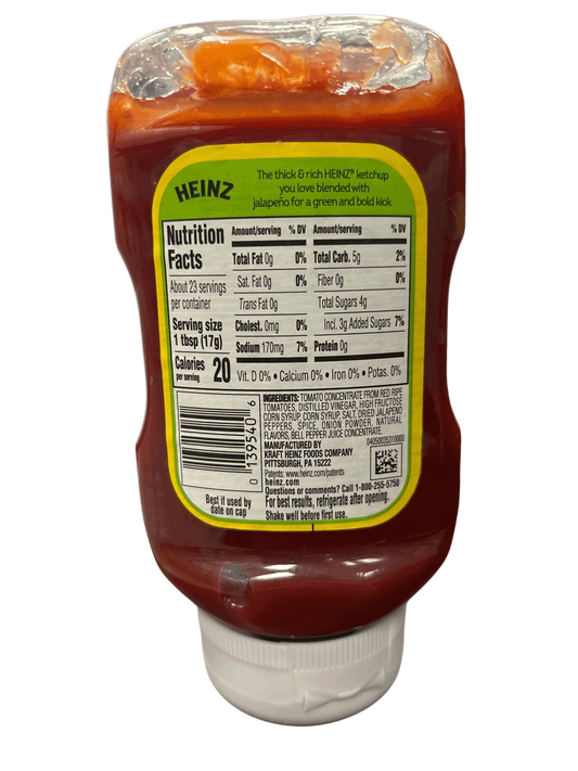 Heinz Jalapeno Tomato Ketchup 14OZ