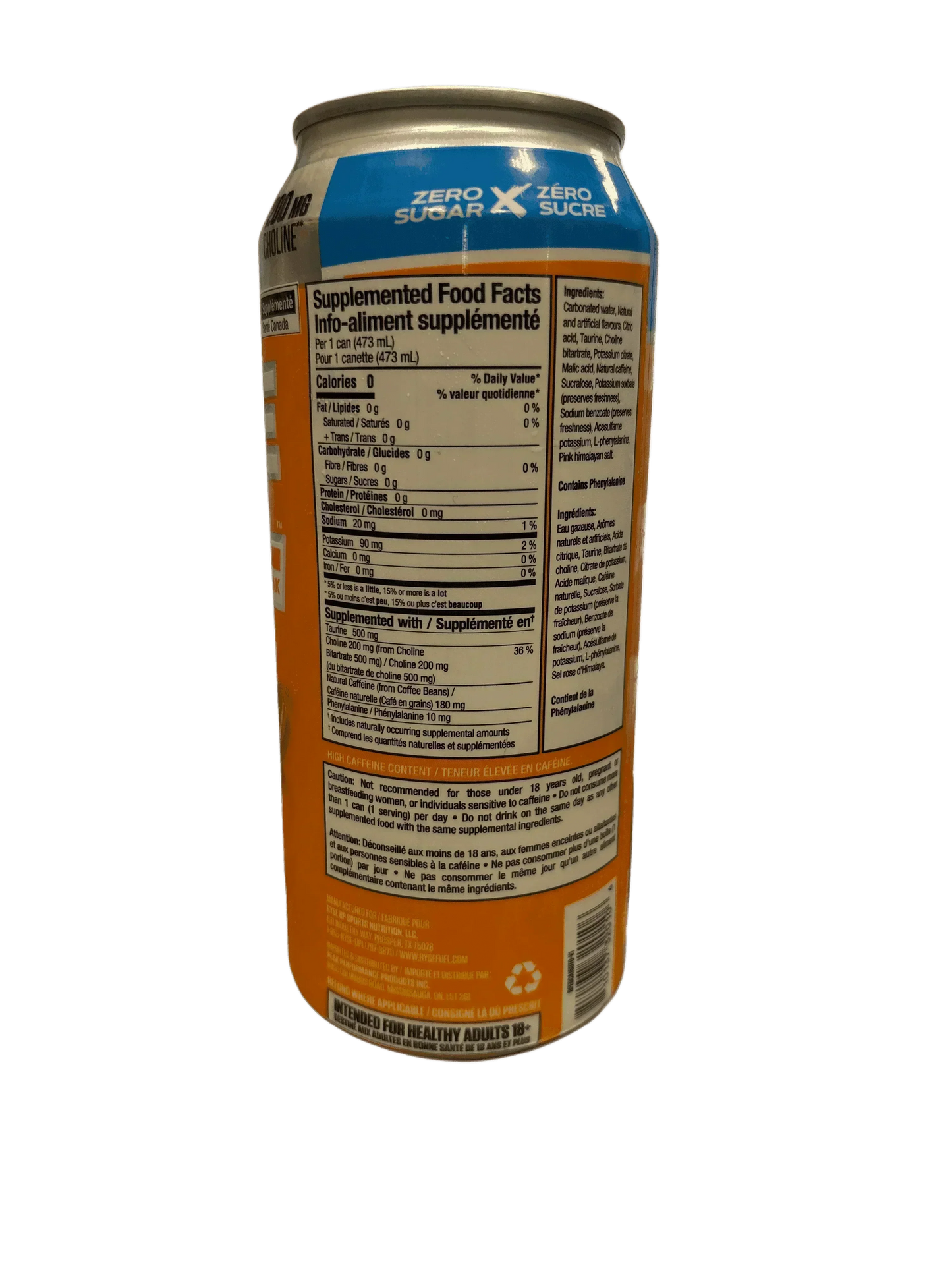 RYSE Fuel Energy Drink - Sunny D