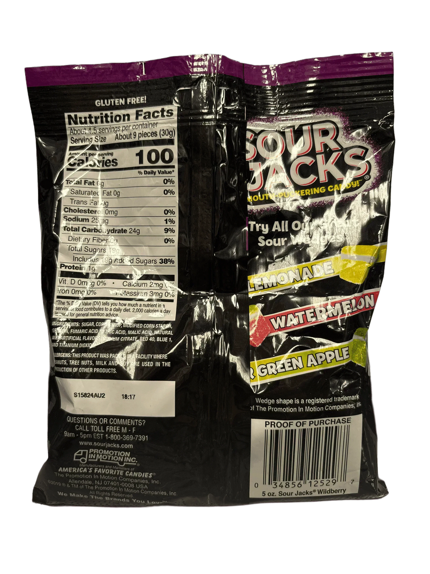 Sour Jacks Wildberry Sour Wedges 142G