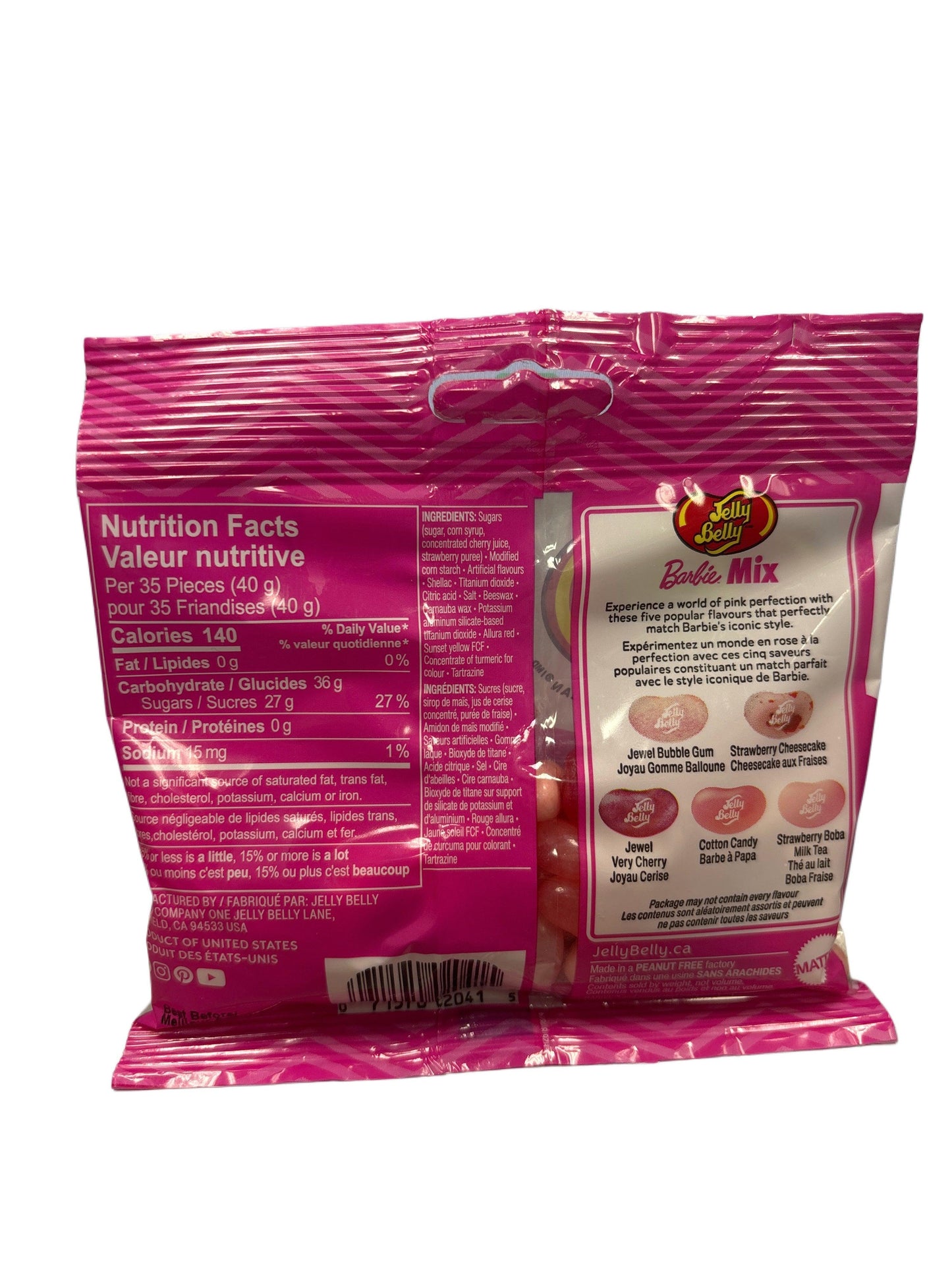 Jelly Belly Barbie Candy Bag 80G - U.S Edition