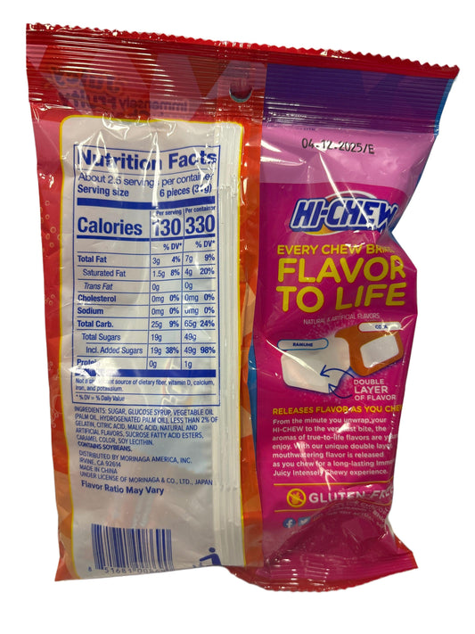 HI-CHEW Soda Pop Mix Candy Bag 2.82OZ - Chinese Edition