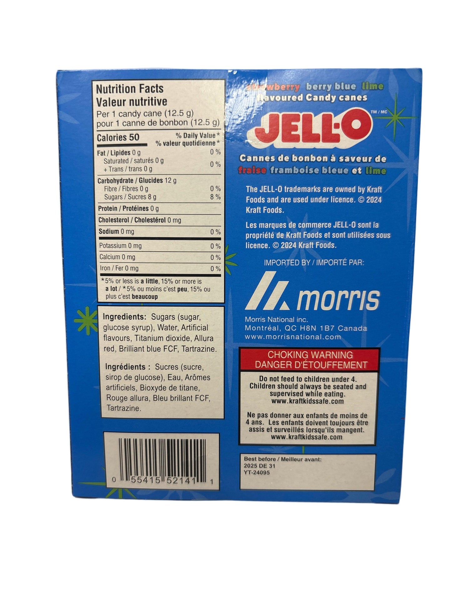 Kraft Jell-O Candy Canes - 12 Pack - U.S Edition