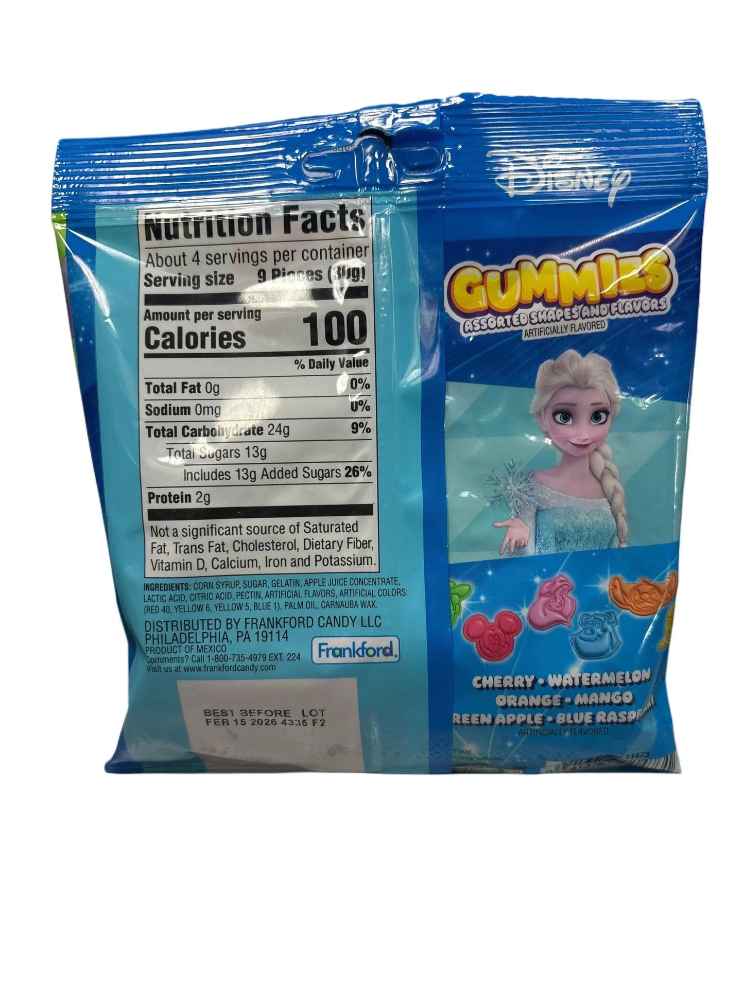 Disney Gummies Shape and Flavors Candy Bag 4OZ - U.S Edition