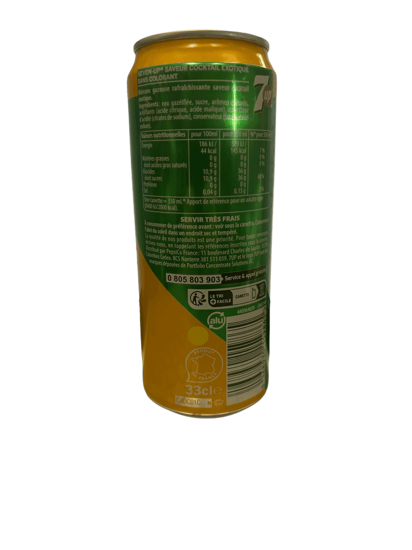 7UP Saveur Exotique 330ML - French Edition