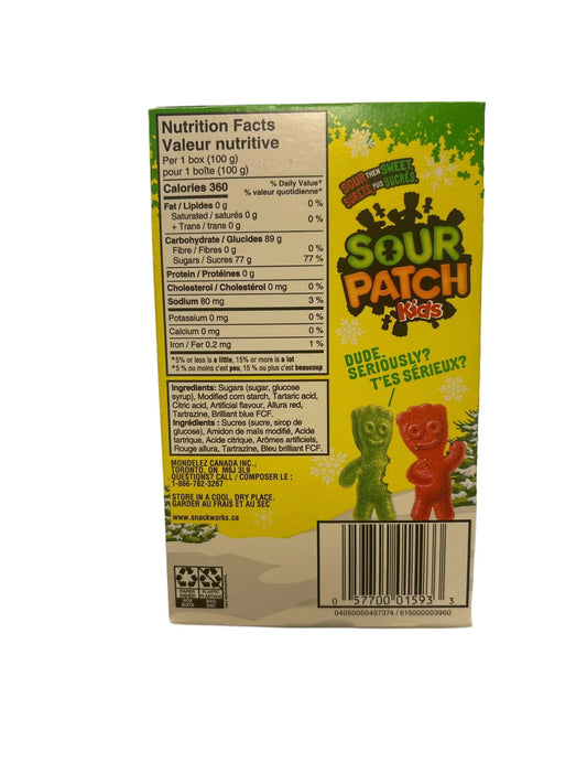Sour Patch Kids Red & Green Christmas Theatre Box 100G