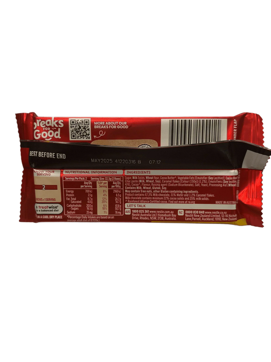 Kit Kat Honey Comb Buzz Chocolate Bar 65G - Share Bar - Austrialian Edition