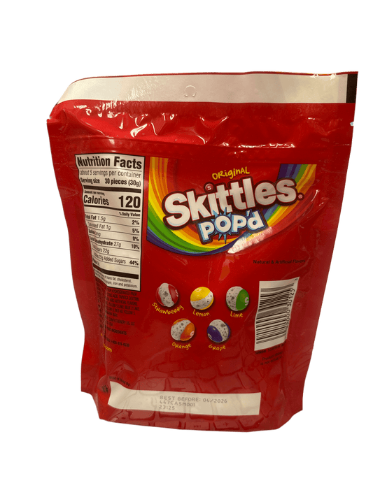 Skittles Original POP'D Freeze Dried Candy Bag 5.5OZ