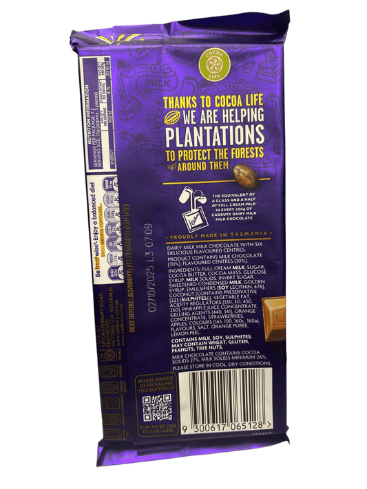 Cadbury Dairy Milk SNACK Chocolate Six Delicious Flavors 180G