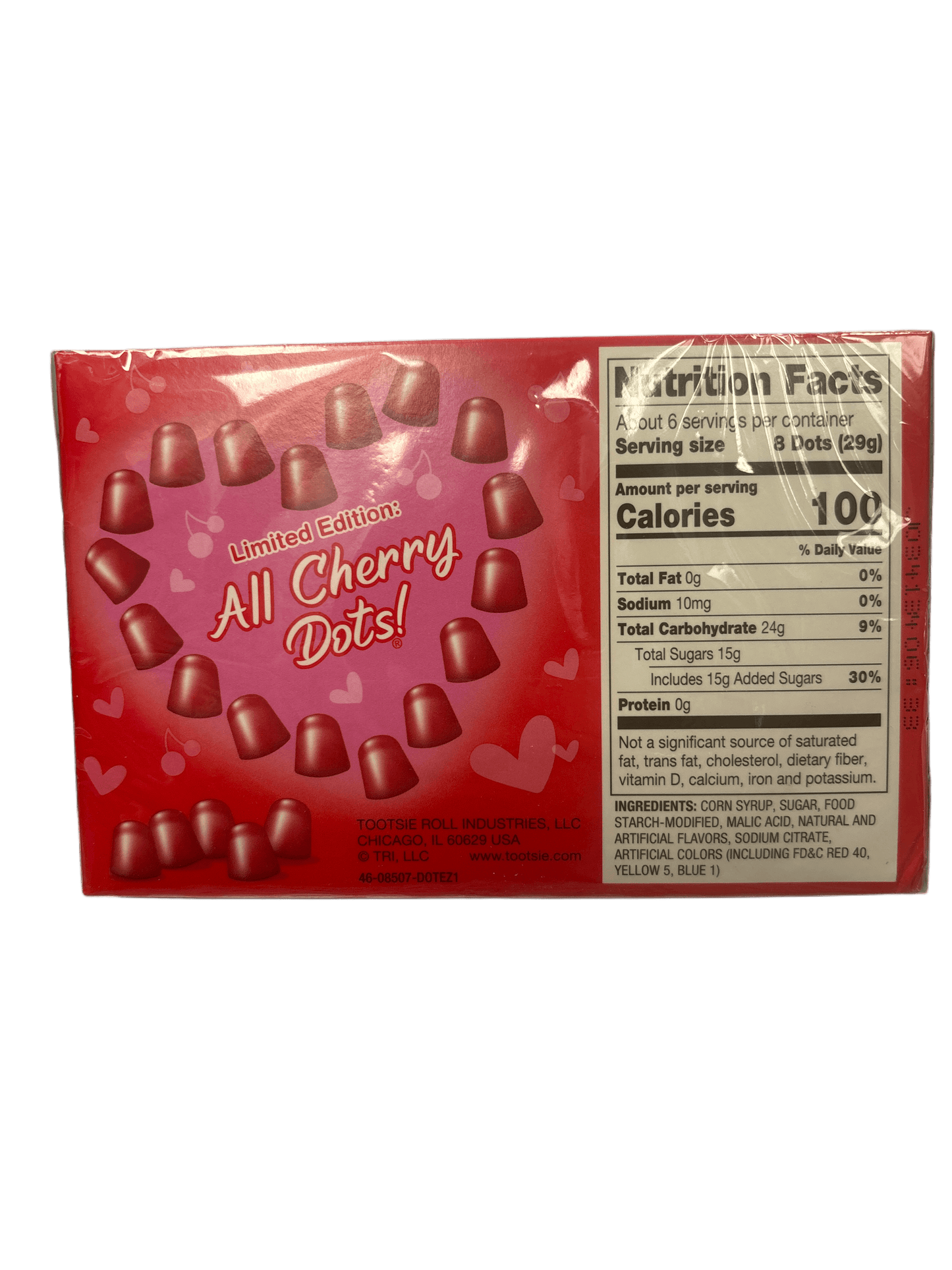 DOTS Valentines All Cherry Gummy Candy 6OZ