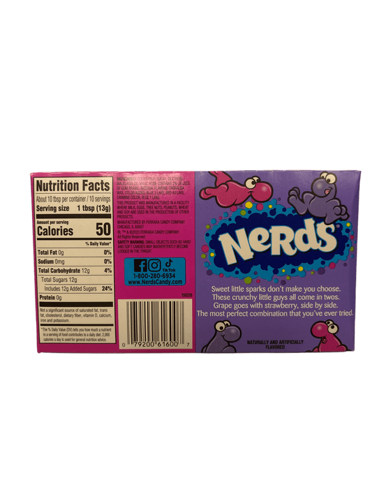 Nerds Candy Grape & Strawberry Theatre Box 5OZ - U.S Edition